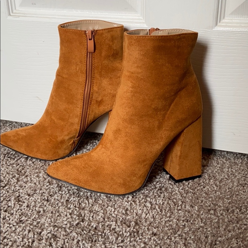 Camel Brown Booties